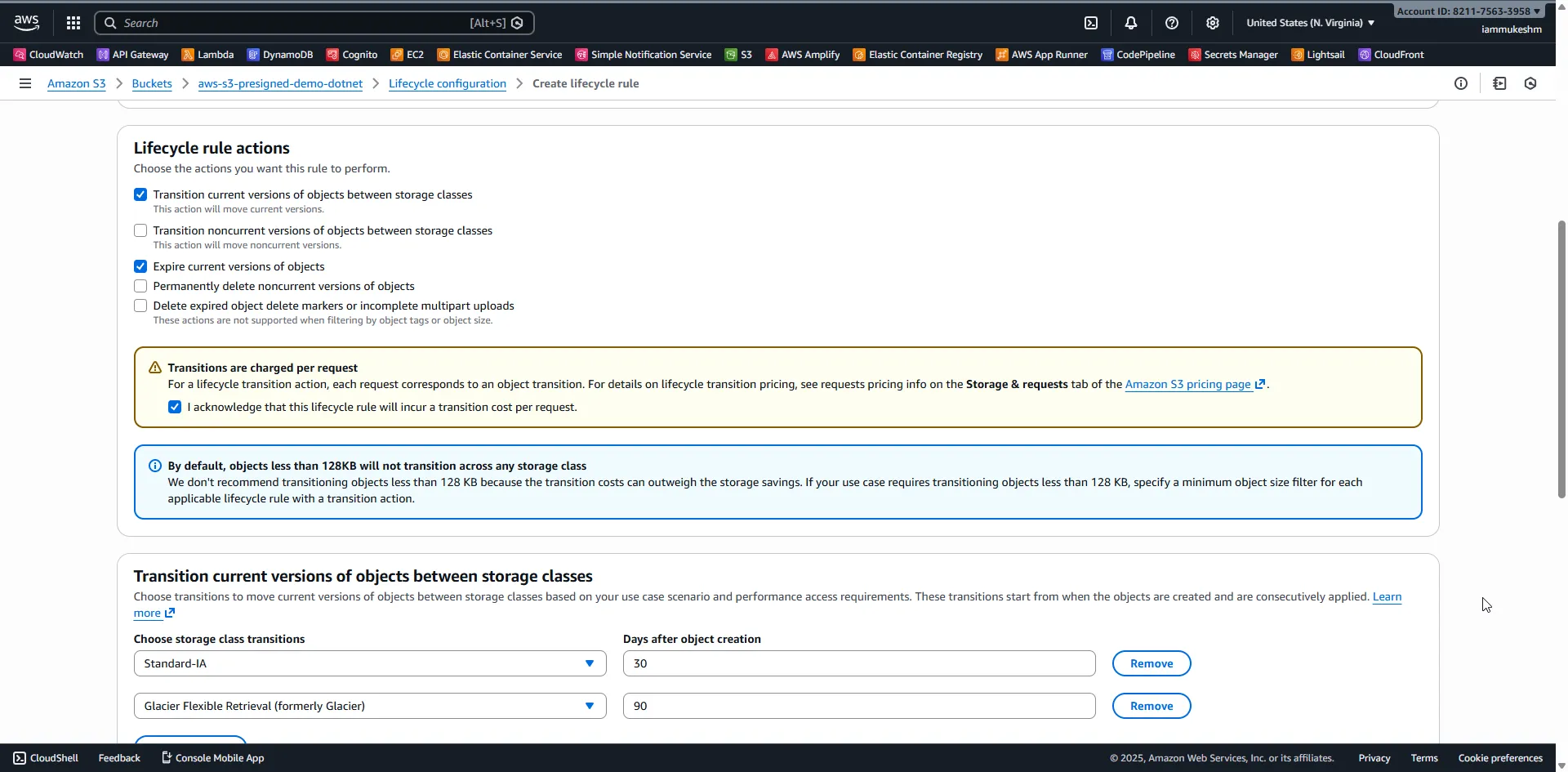 Configure lifecycle transitions Configure Transitions