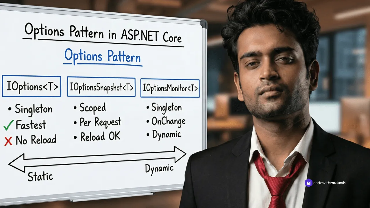 Options Pattern in ASP.NET Core - IOptions vs Snapshot vs Monitor