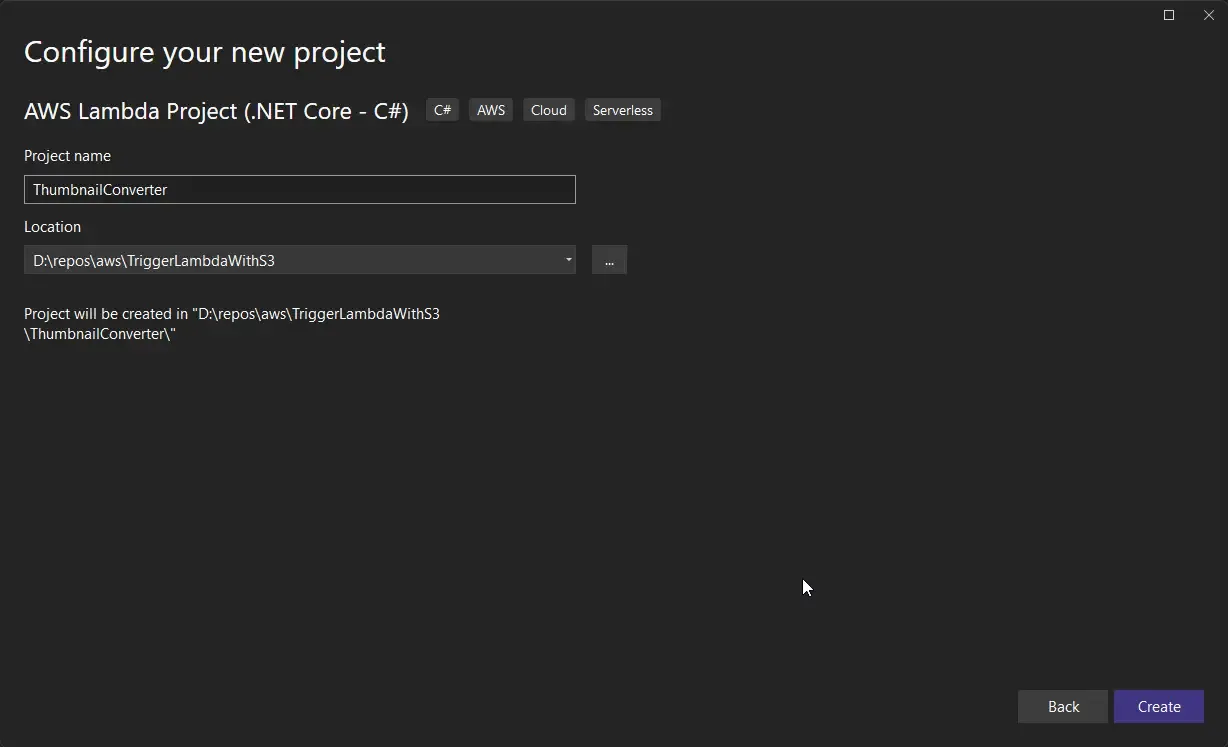 trigger-aws-lambda-with-s3-events-dotnet trigger-aws-lambda-with-s3-events-dotnet