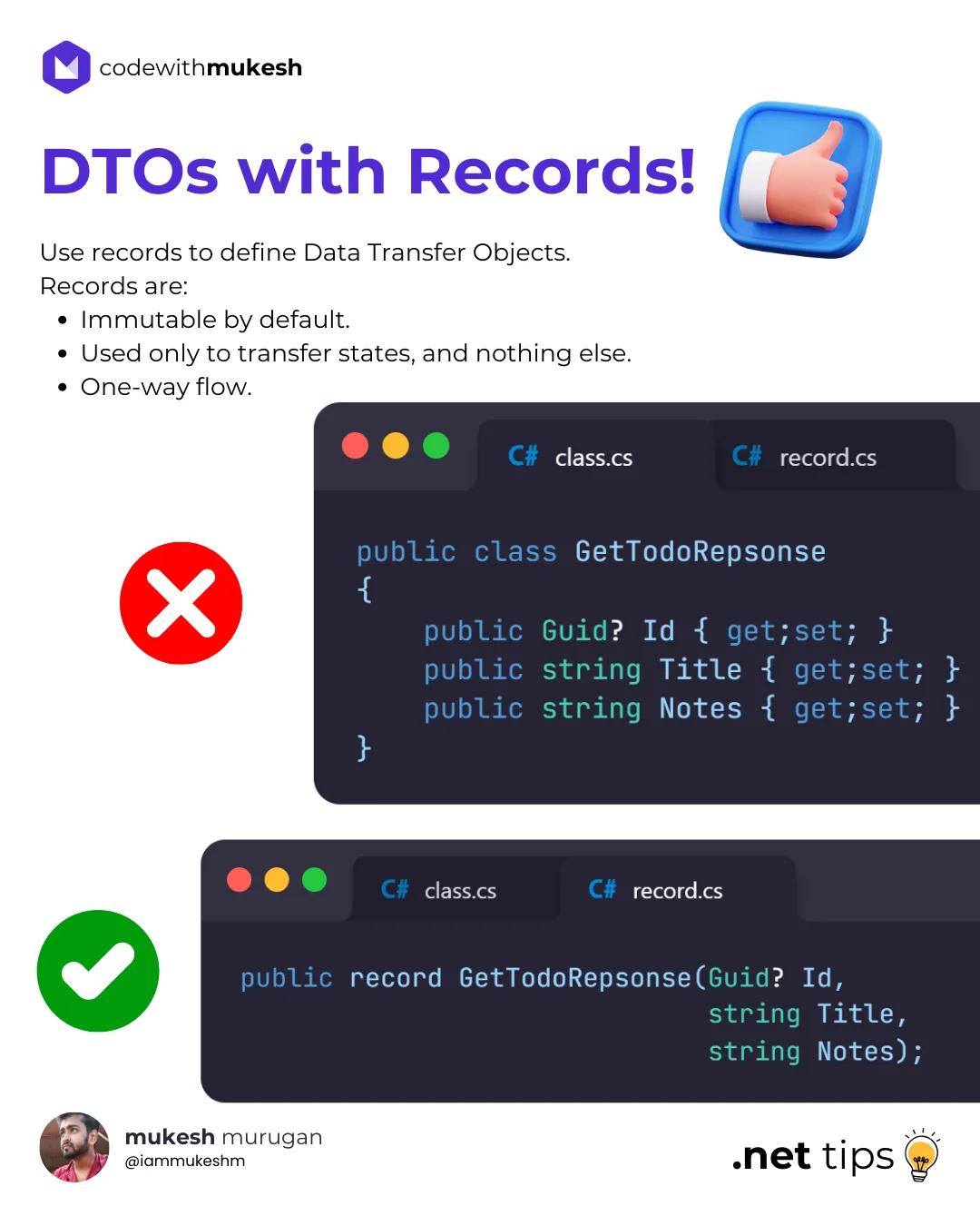 Use Records as DTO in .NET Use Records as DTO in .NET