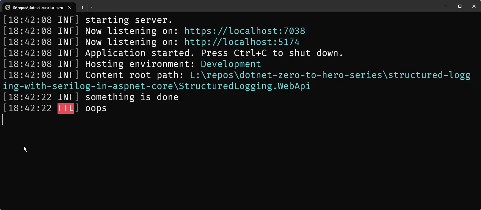 ilogger and serilog ilogger and serilog