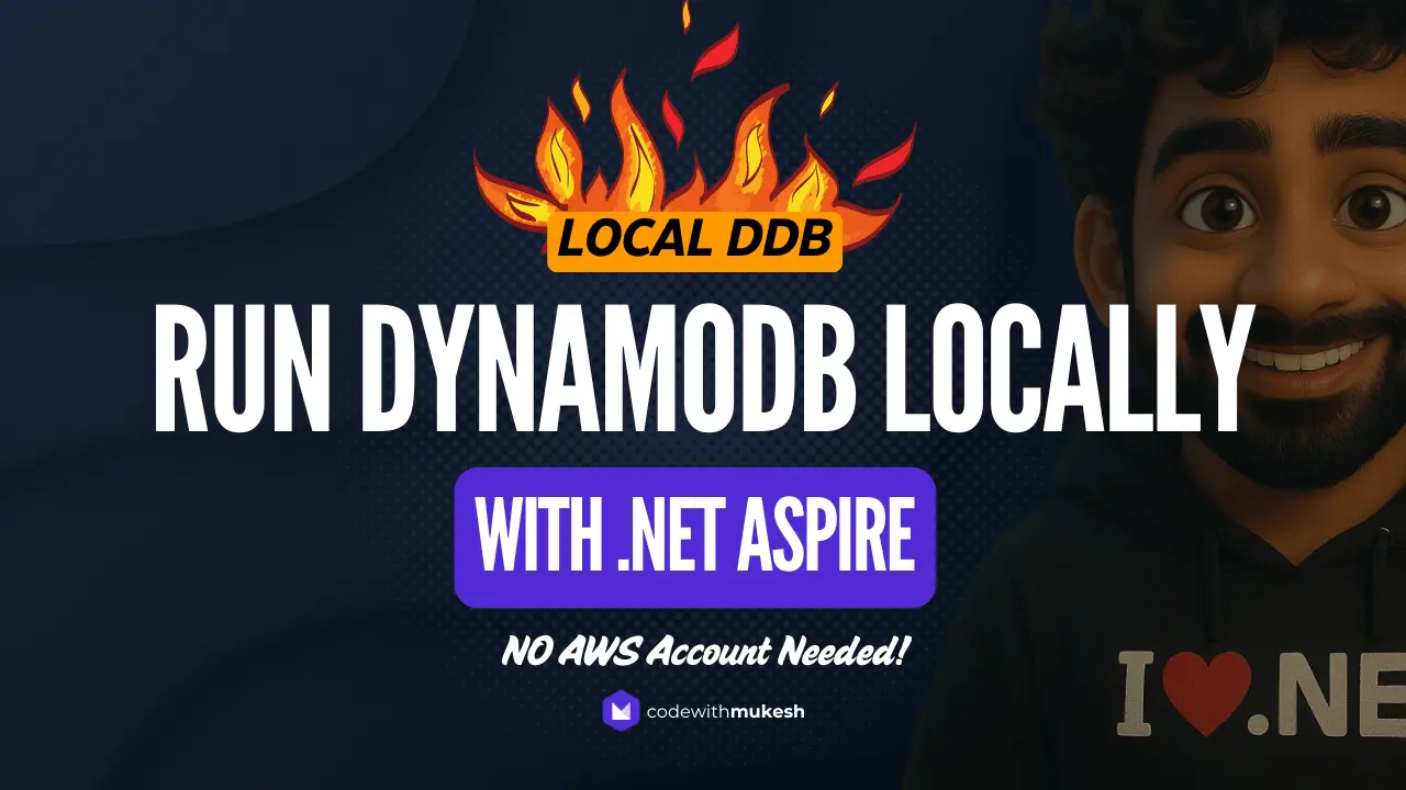 Local DynamoDB Development with .NET Aspire and .NET 10 Minimal APIs (No AWS Account Required)