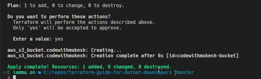 terraform apply Terraform Apply