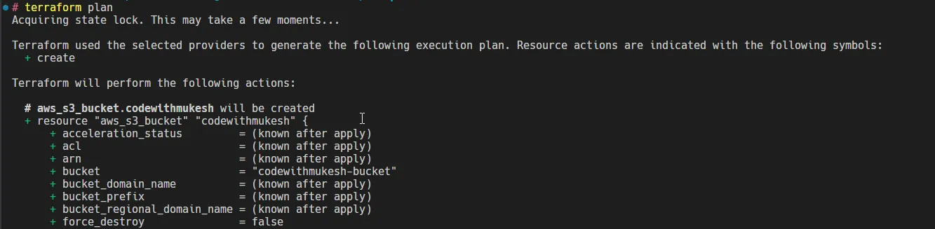 terraform plan Terraform Plan